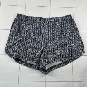 Athleta Shorts Women Small Blue Gray Tropic Stellar Athletic Lightweight Elastic